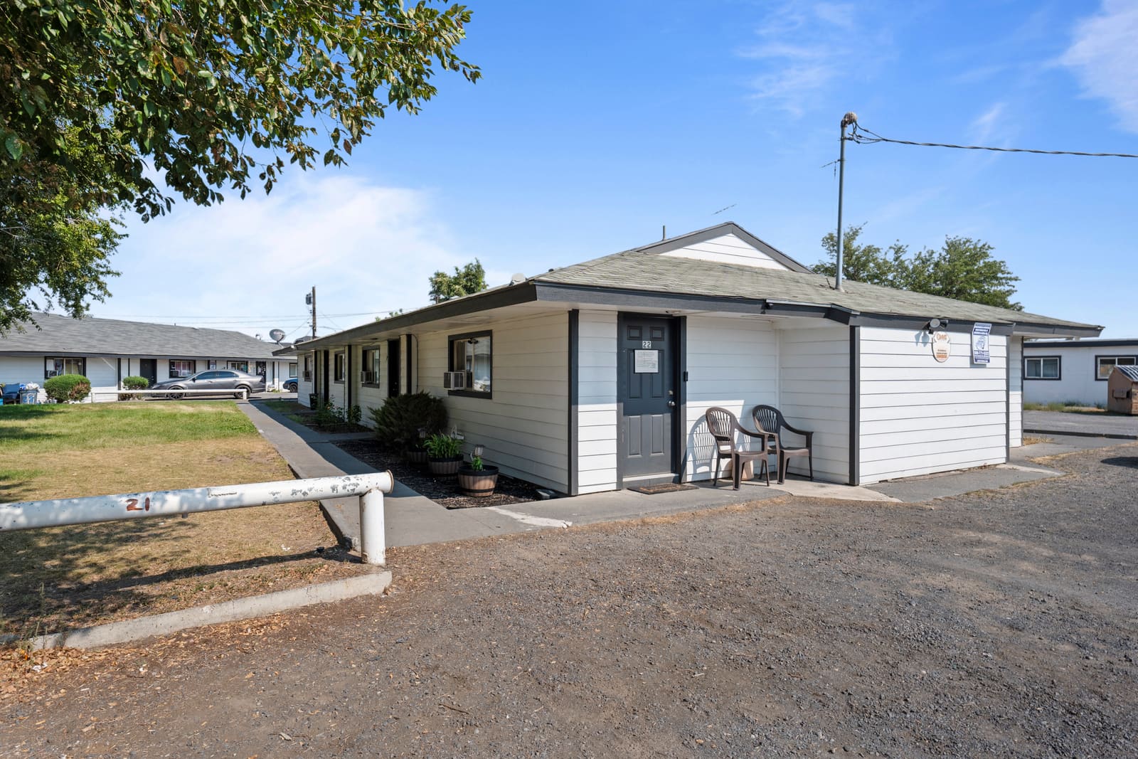 39-unit apartment community in Moses Lake, Washington, street view after renovation